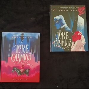 Lore Olympus Volumes One & Two - Rachel Smythe - Pink & Blue Covers